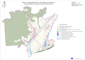 Карта зон территорий общего пользования, на которых не распространяются градостроительные  регламенты
